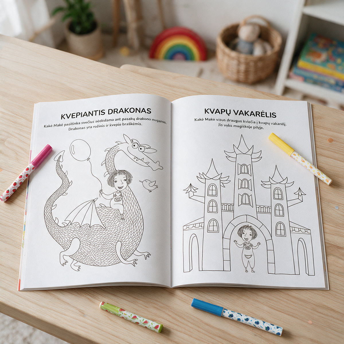 Knyga „Kakė Makė. Kvapų vakarėlis. Spalvinimo rinkinys“, 30 psl. - nuotrauka 4