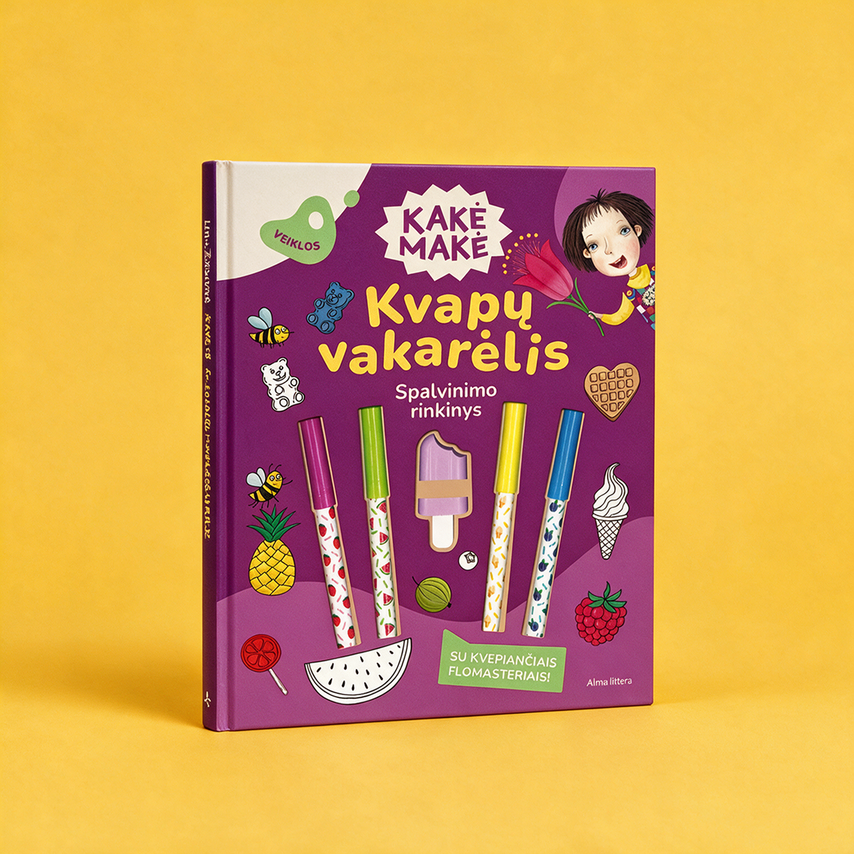 Knyga „Kakė Makė. Kvapų vakarėlis. Spalvinimo rinkinys“, 30 psl.