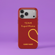 Telefono dėklas „Supermamos širdis“ (raudona)