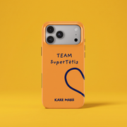 Telefono dėklas „Supertėčio širdis“ (apelsinas)