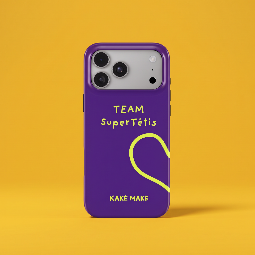 Telefono dėklas „Supertėčio širdis“ (figa)