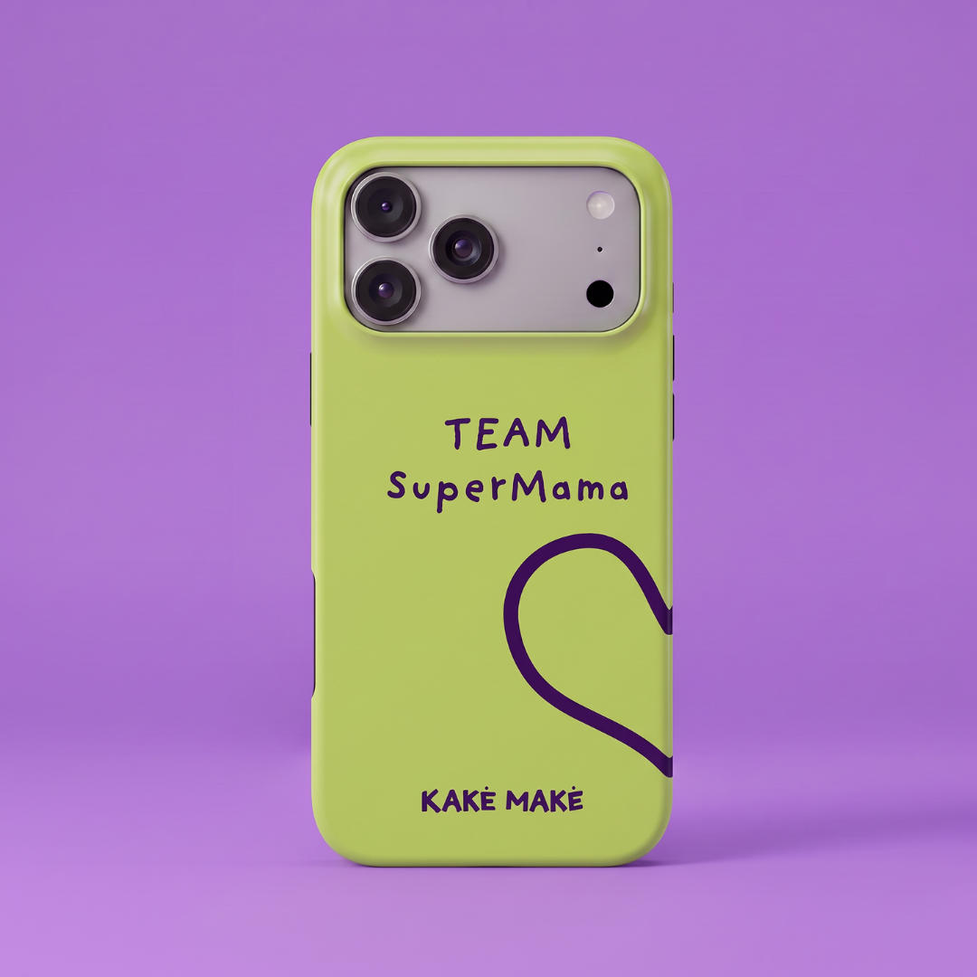 Telefono dėklas „Supermamos širdis“ (obuolys)