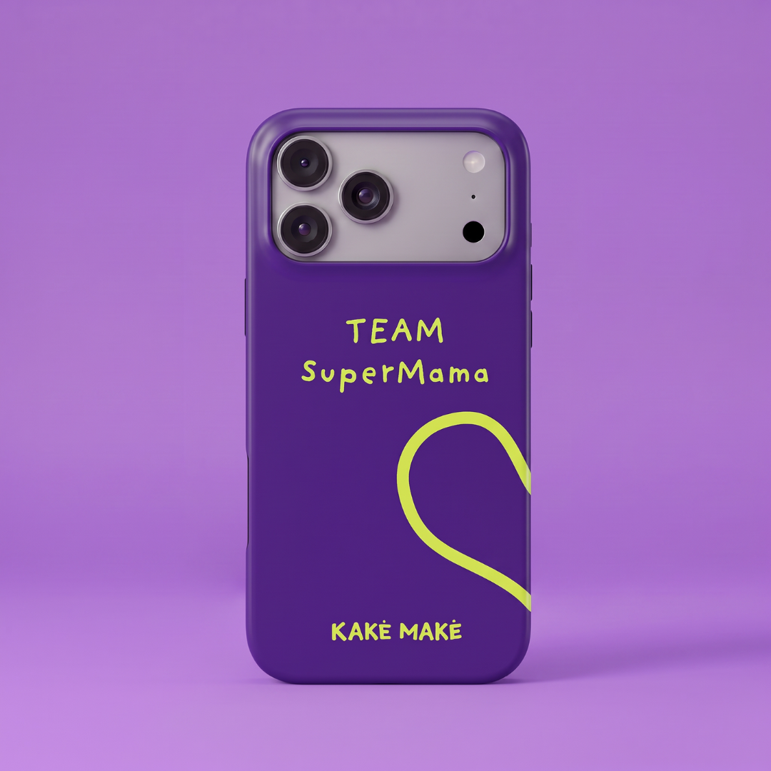 Telefono dėklas „Supermamos širdis“ (figa)