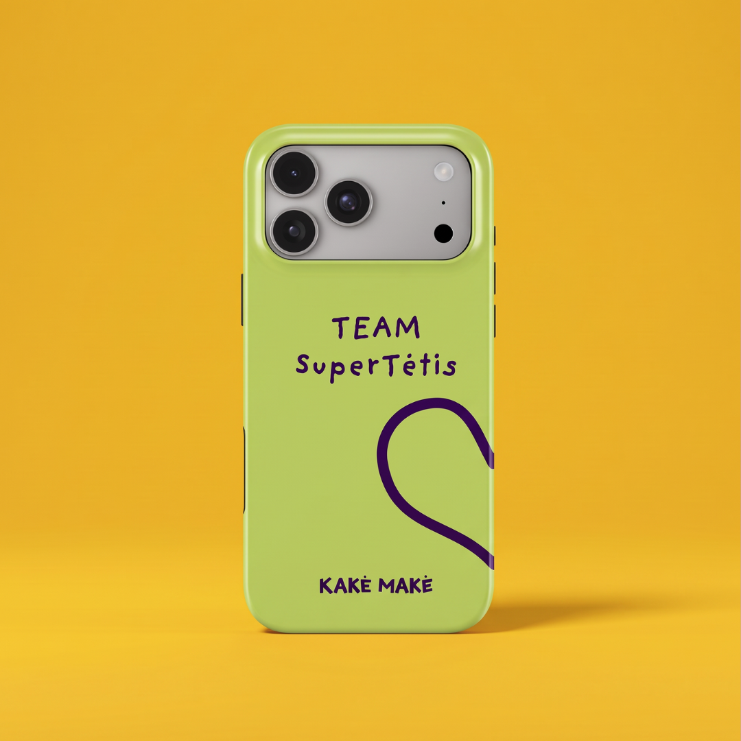 Telefono dėklas „Supertėčio širdis“ (obuolys)